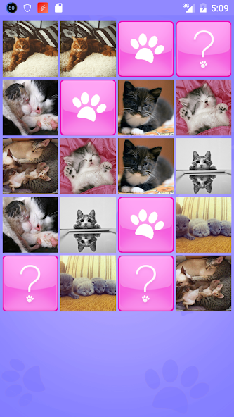 Cute Cats Memory Matching Game