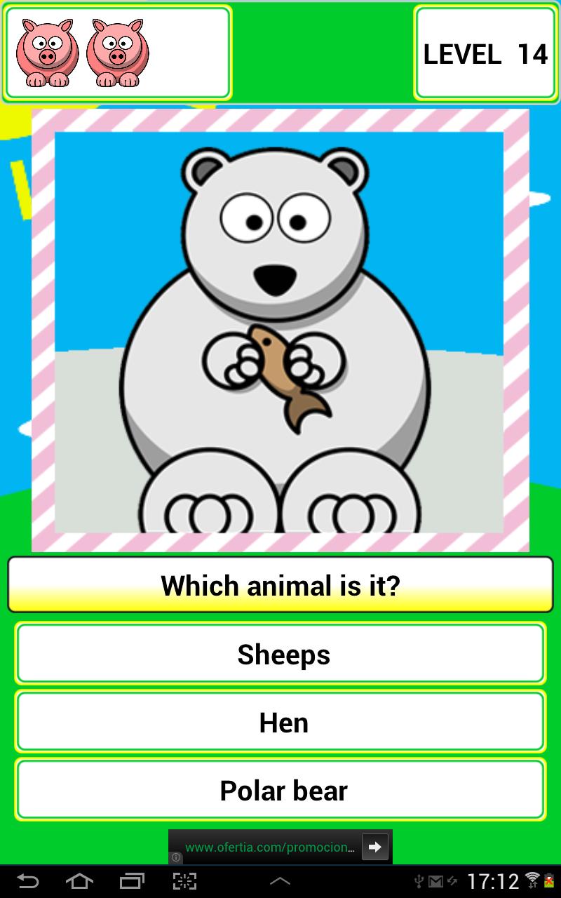 Learns the Animals colorful