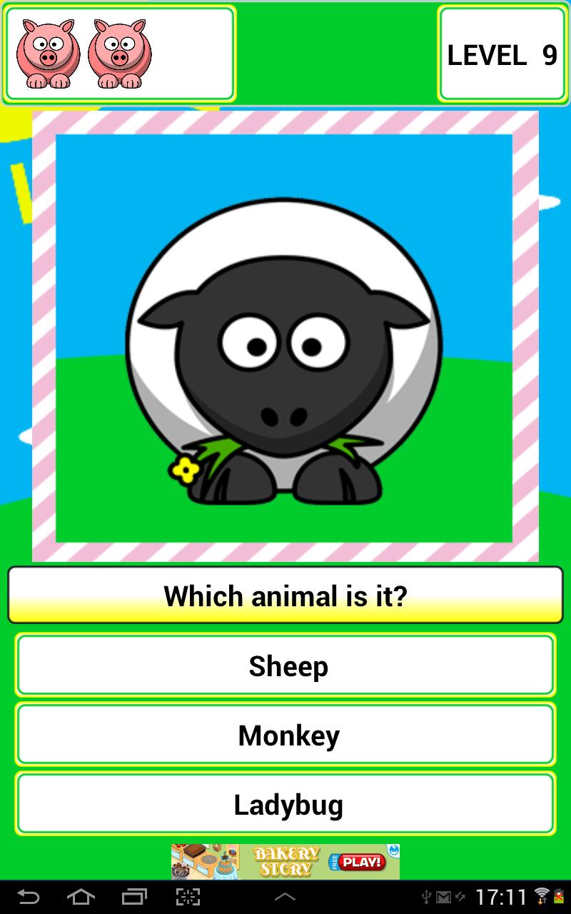 Learns the Animals colorful