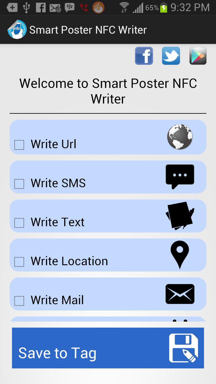 Smart Poster NFC Writer