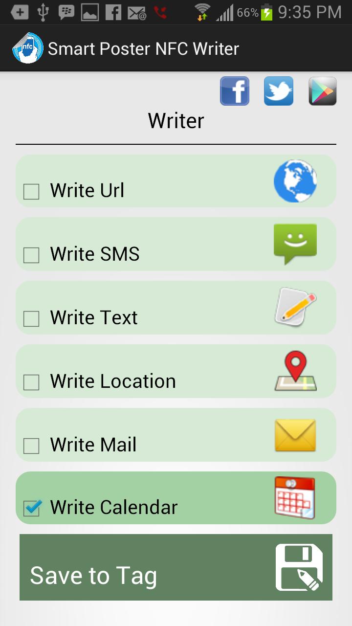 Smart Poster NFC Writer