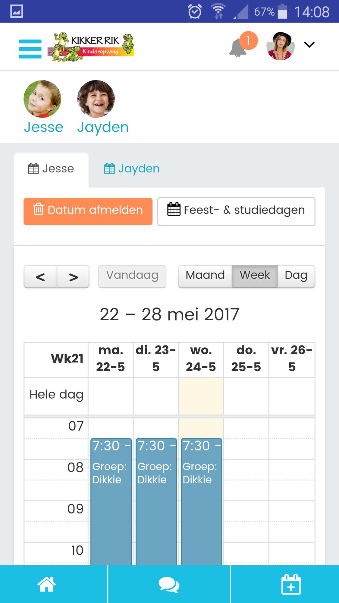 Kikker Rik ouder app