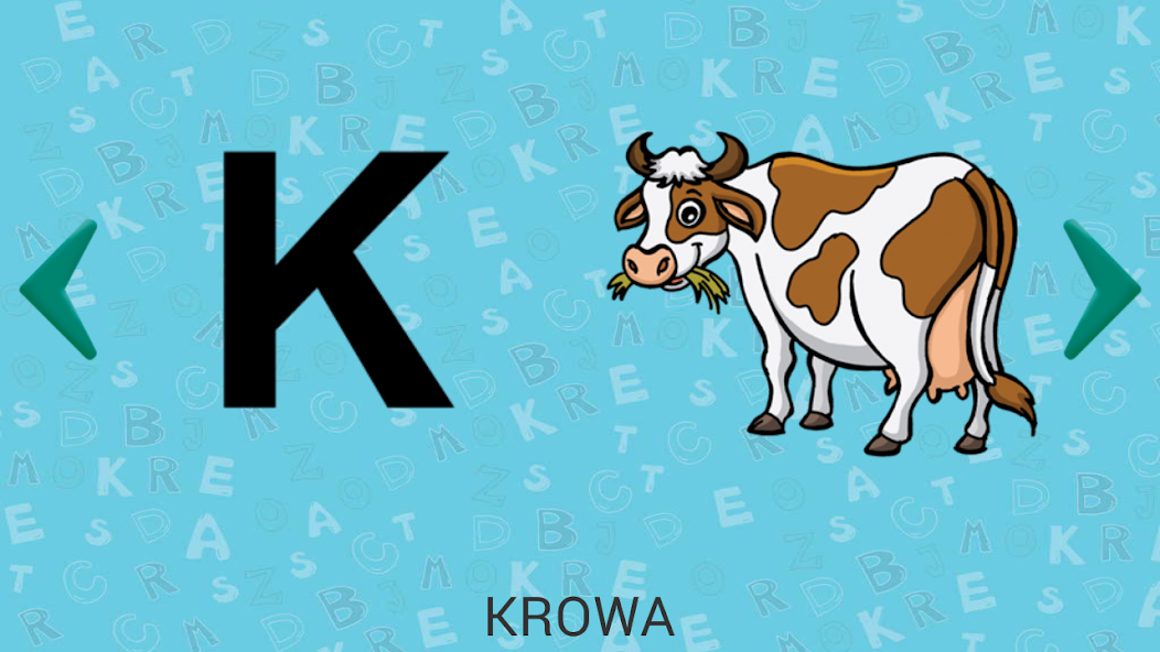 Alfabet dla dzieci, polski