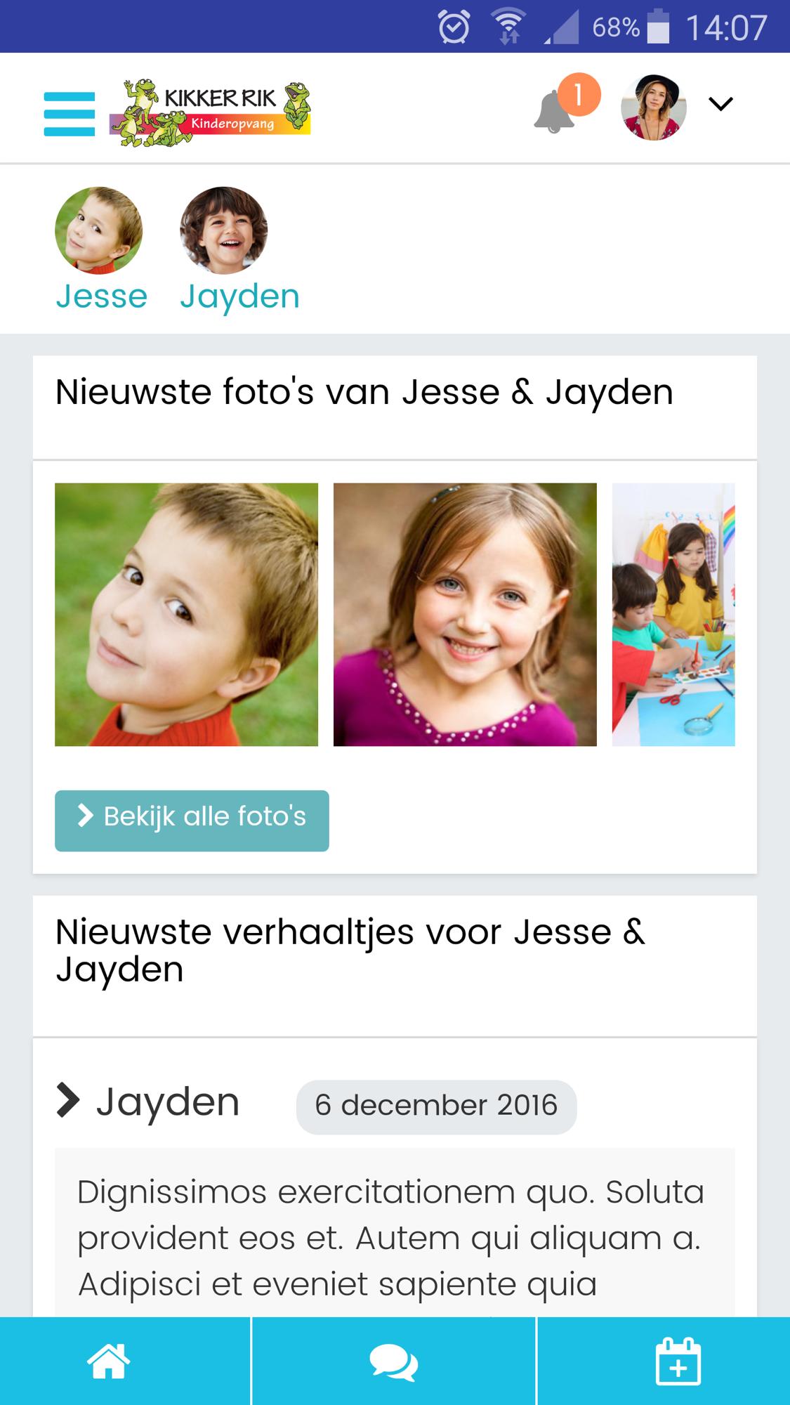 Kikker Rik ouder app
