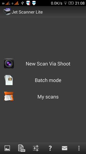 Jet Scanner Lite. Scan to PDF