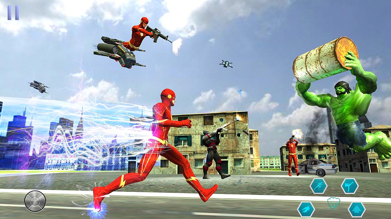 Superhero Flash Hero:flash speed hero- flash games