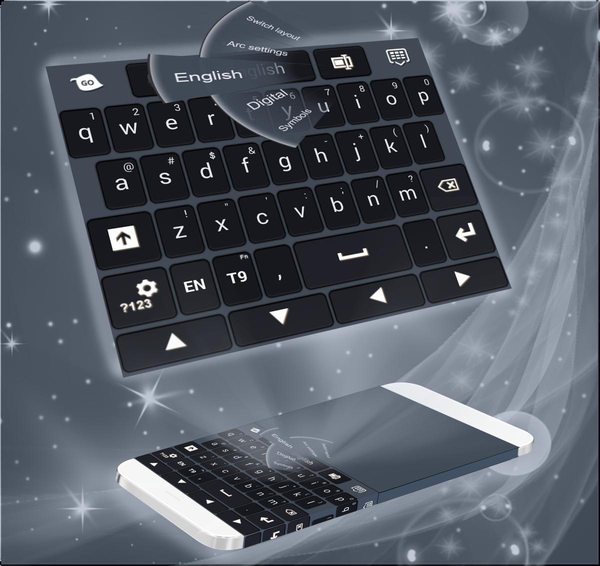 Laptop Keyboard Modern Black