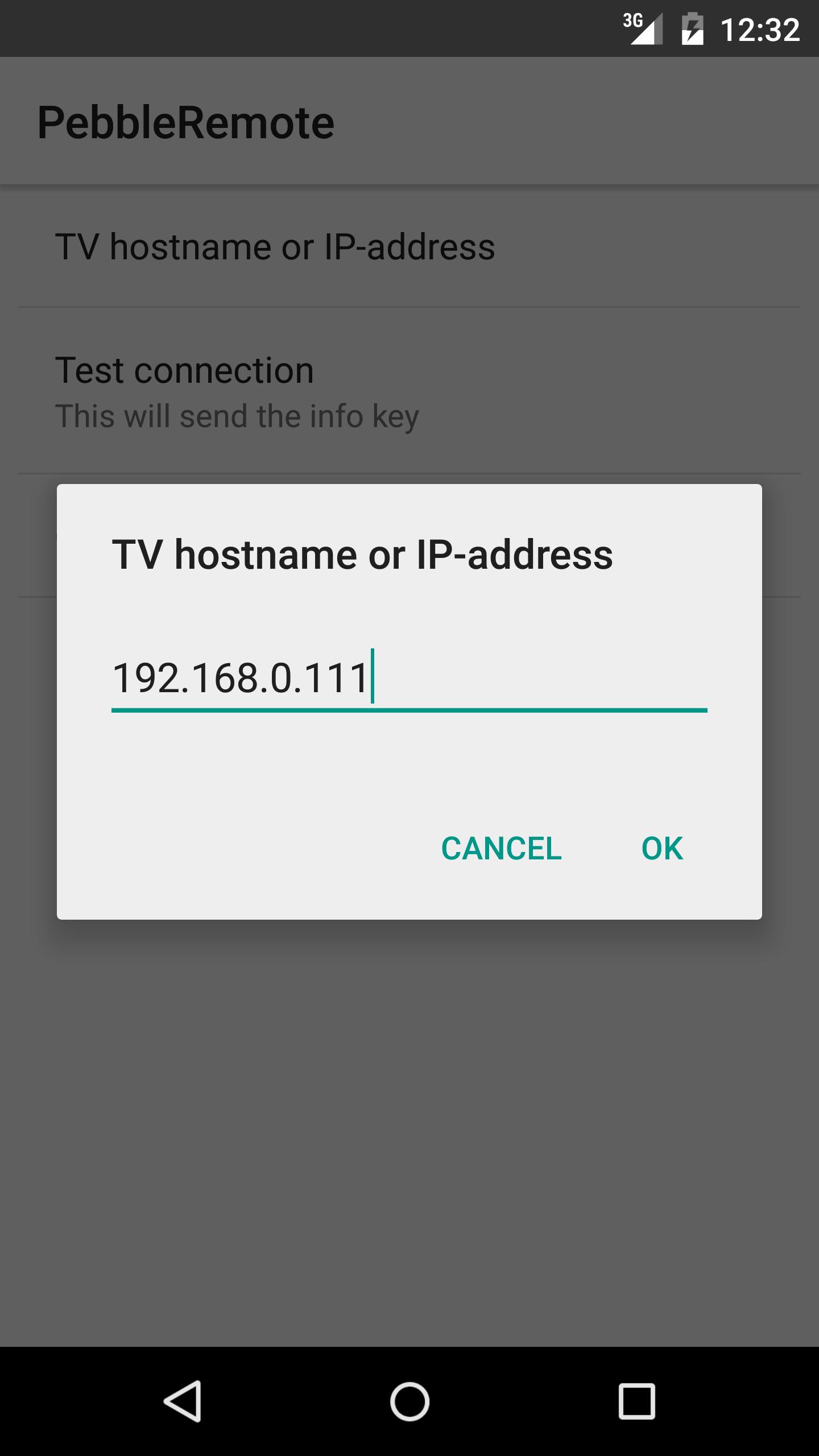 Pebble remote for Samsung TV