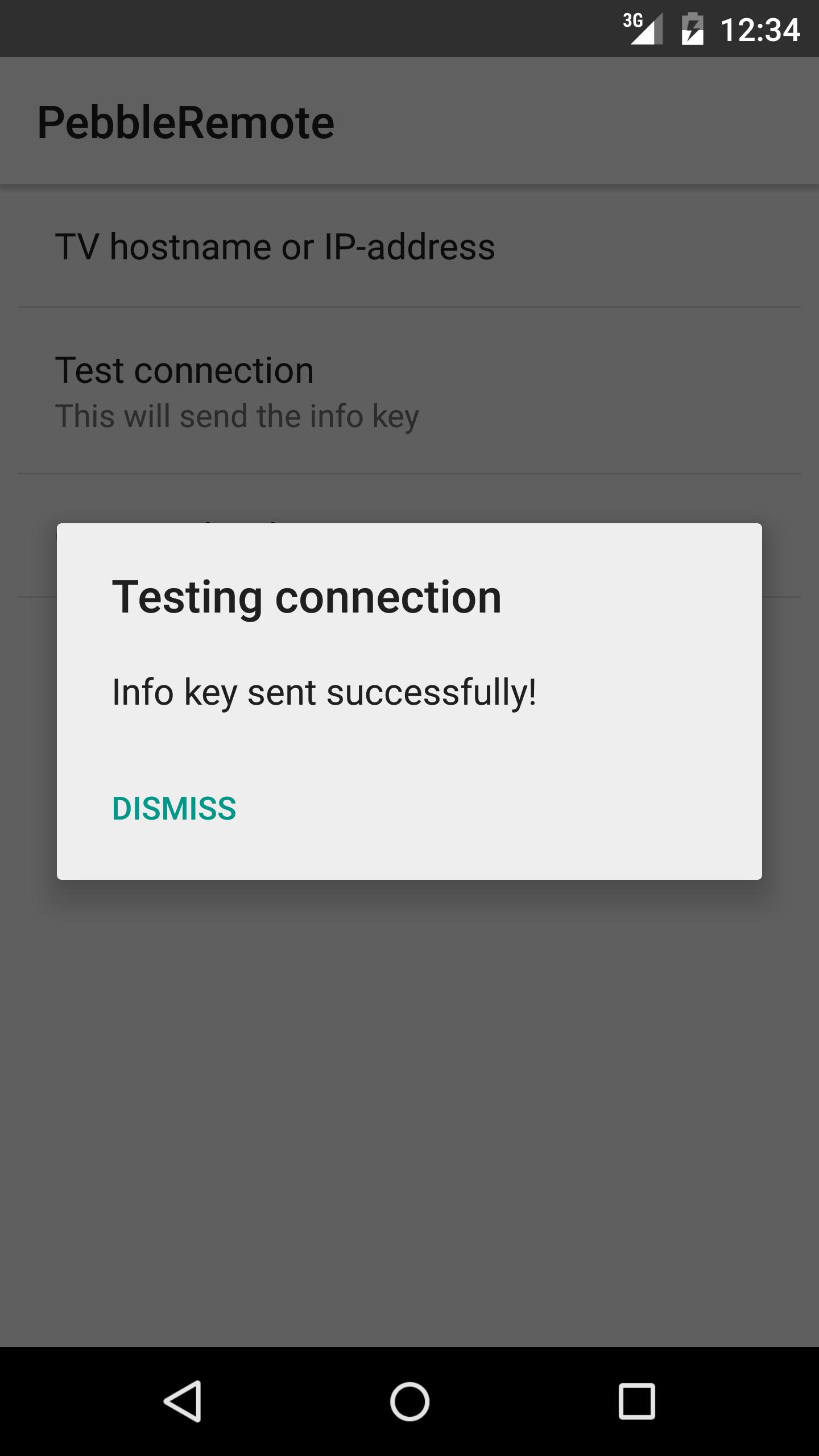 Pebble remote for Samsung TV