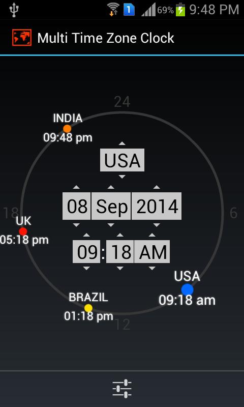 Multi Time Zone Clock