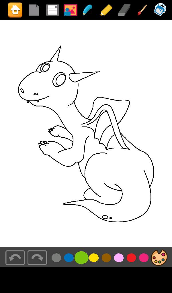 Coloring: Dragons for Kids