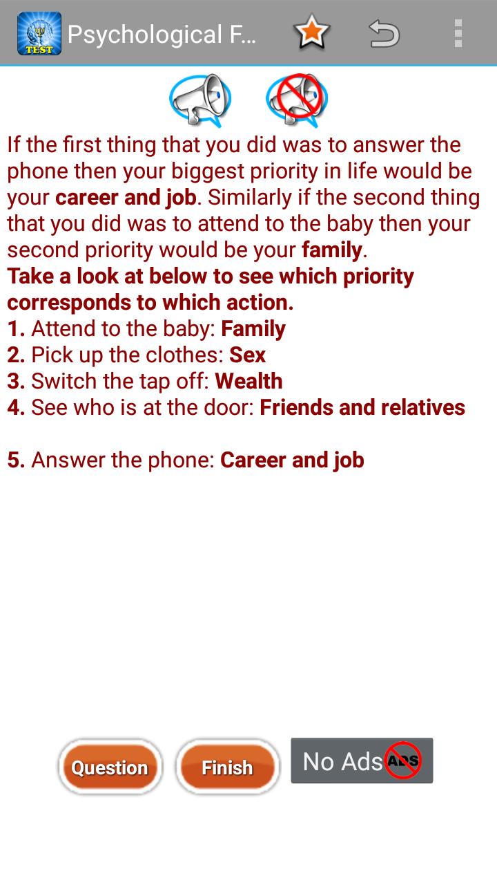 Psychological Fun Test