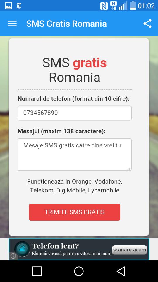 Romania Free Text Message