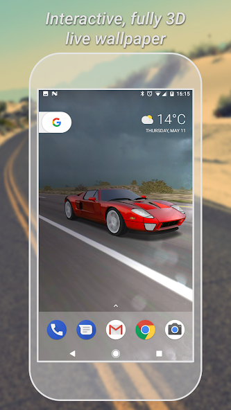 3D Car Live Wallpaper Lite