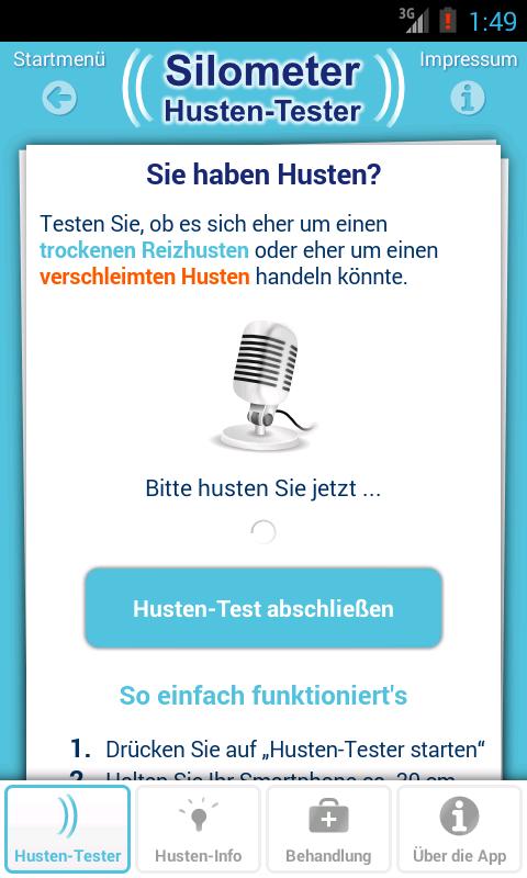 Silometer Husten-Tester