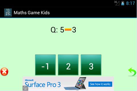 Maths Game Kids Free