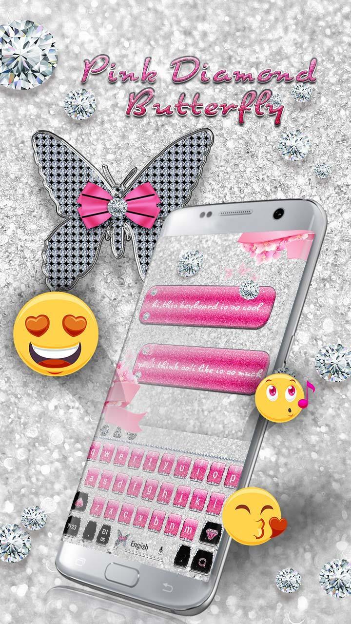 Fancy Pink Diamond Butterfly shining wings skin