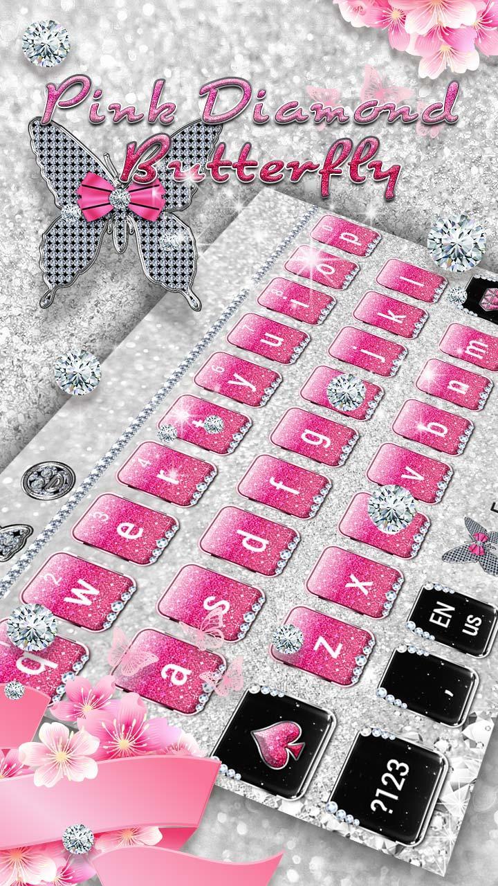 Fancy Pink Diamond Butterfly shining wings skin