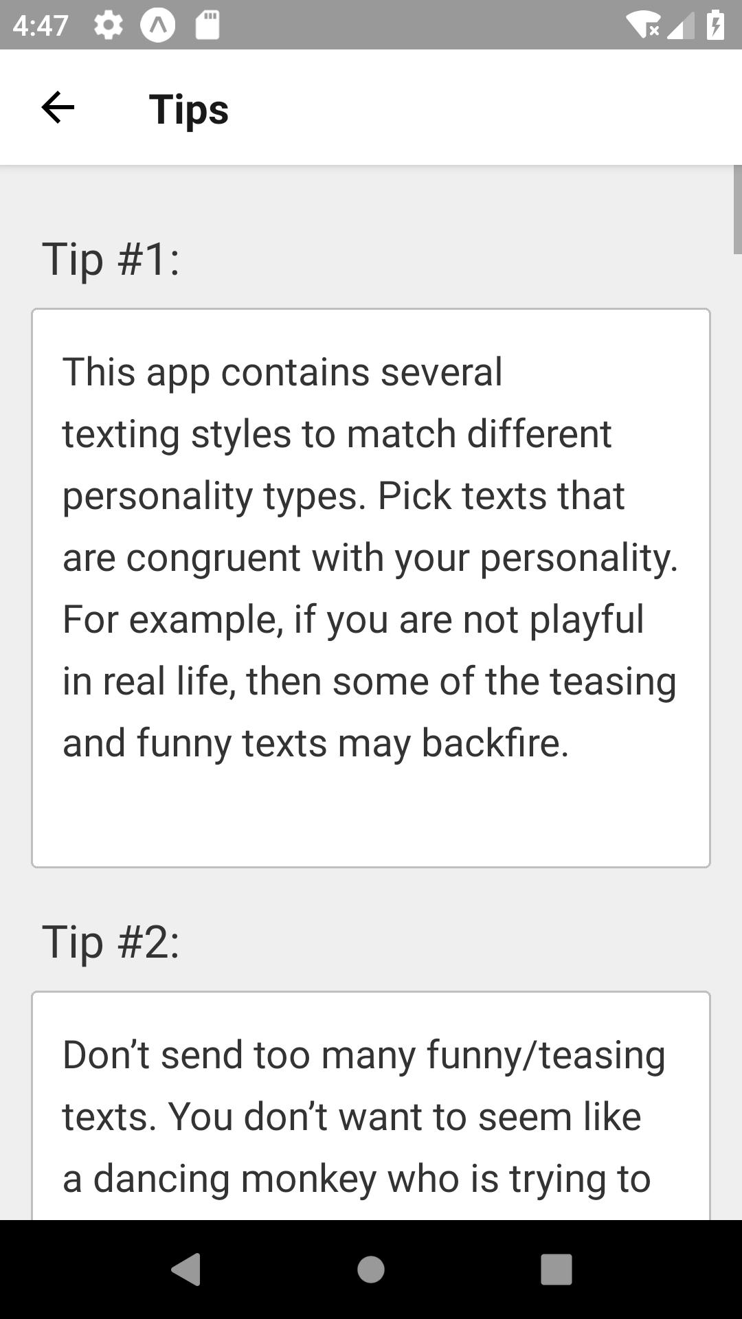 Texting Girls Guide Lite