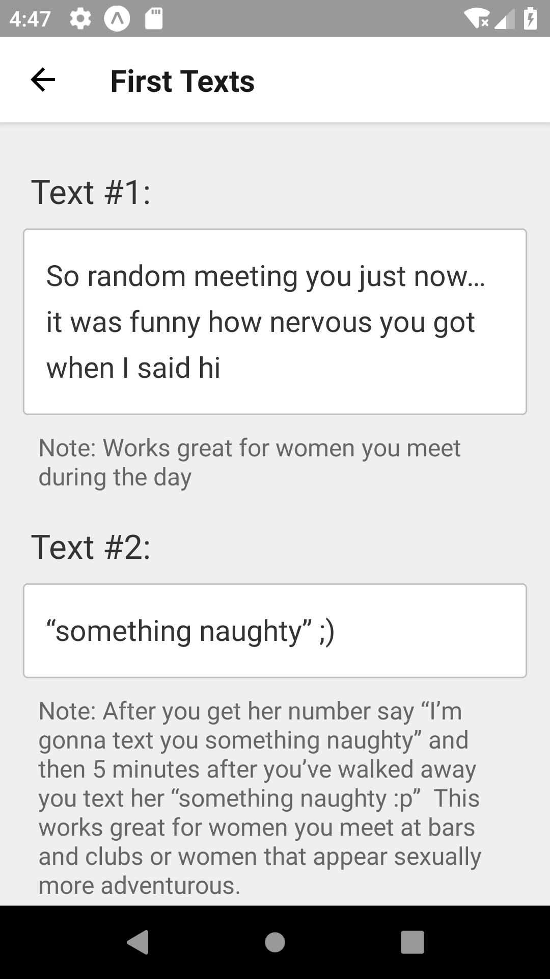 Texting Girls Guide Lite