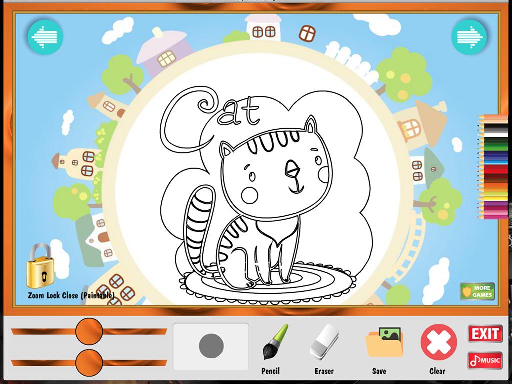 Coloring Game Alphabet A to J