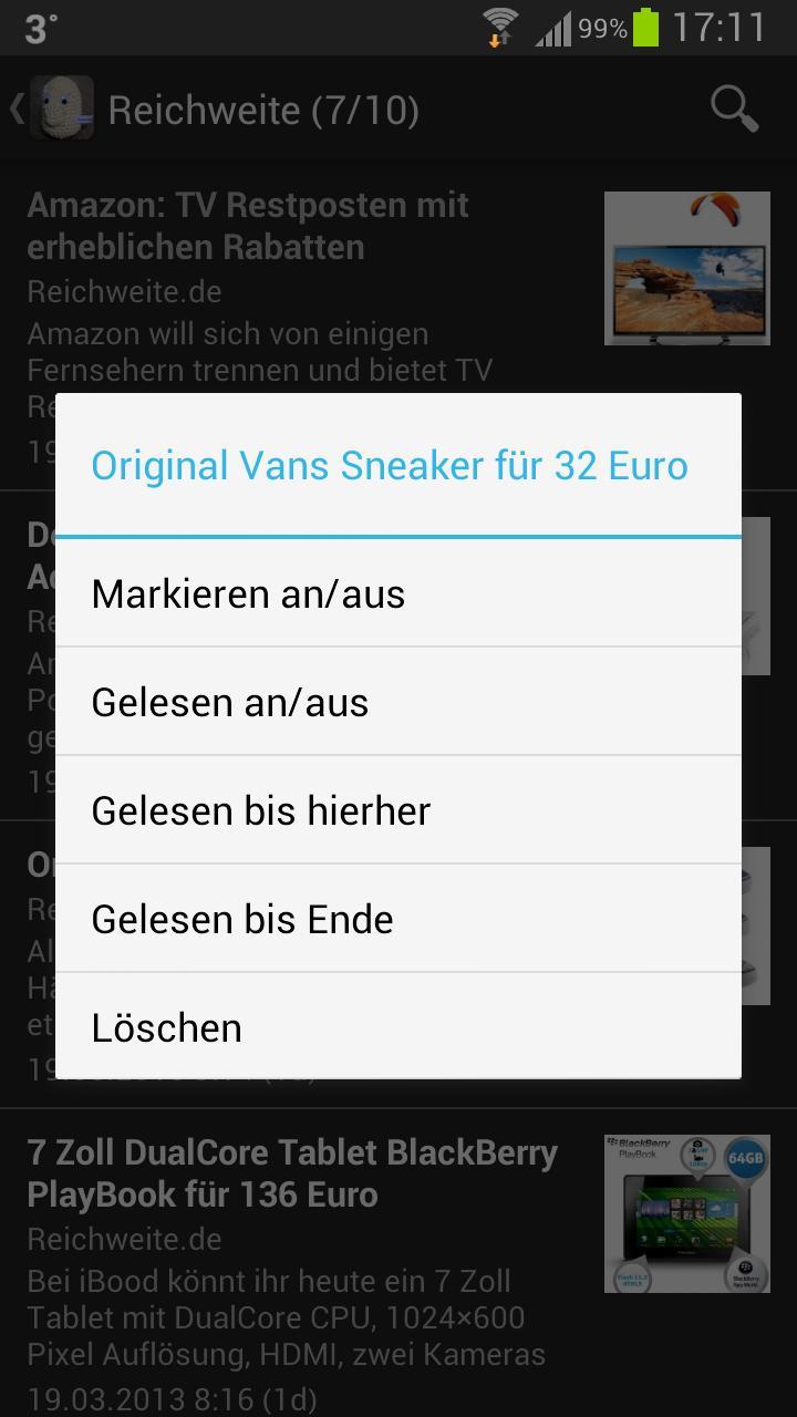Reichweite.de Bargain App