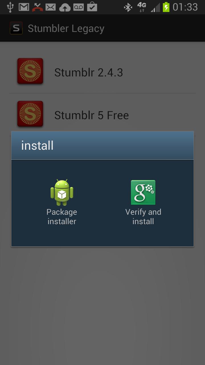 Stumbler Legacy Apps