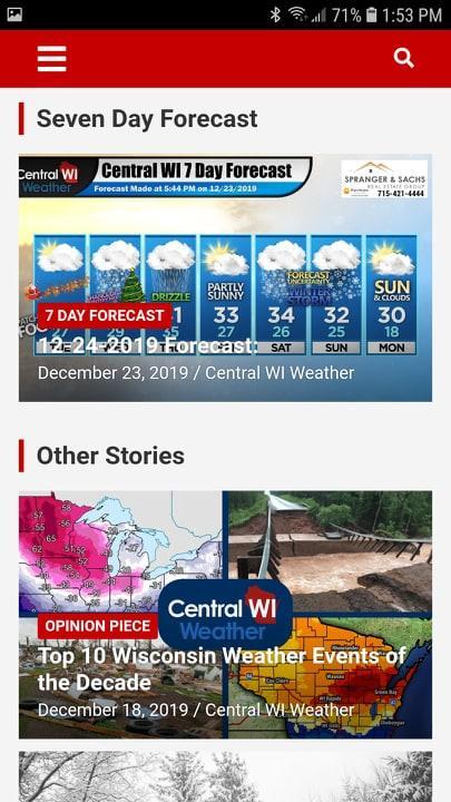 Central WI Weather