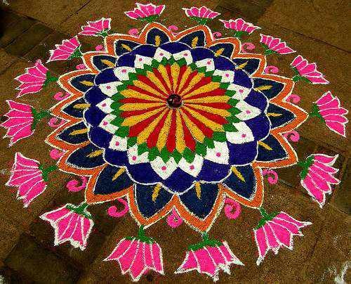 DIY Rangoli Design Ideas