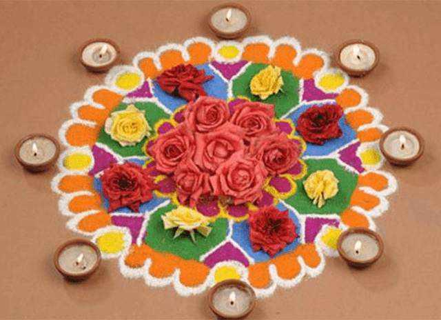 DIY Rangoli Design Ideas