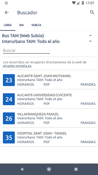 TiempoBus y Tram Alicante