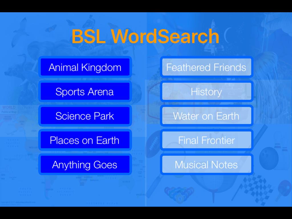 BSL WordSearch