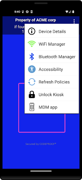 Codeproof Kiosk App Manager
