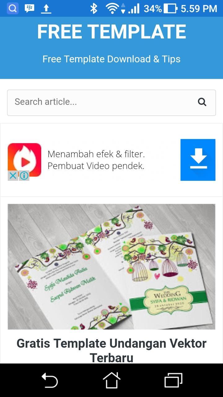 Free Template Undangan