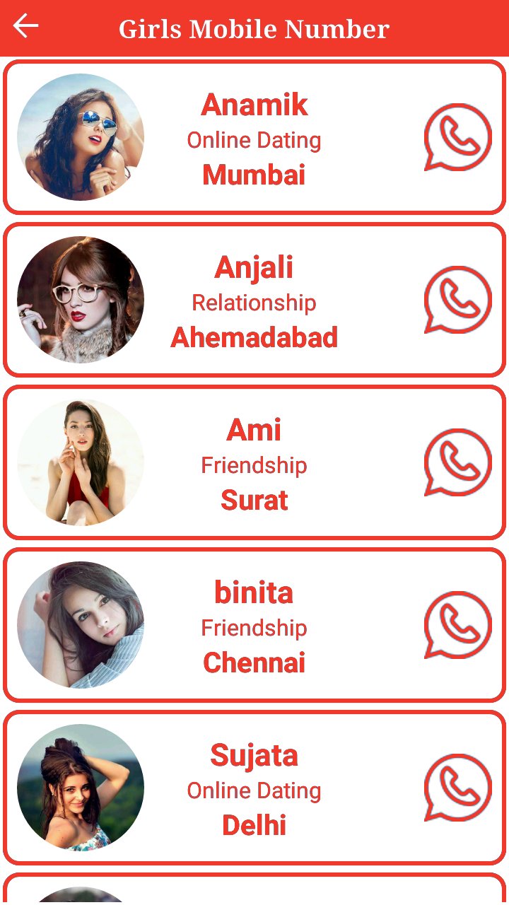 Real Girl Mobile Number Love Chat prank