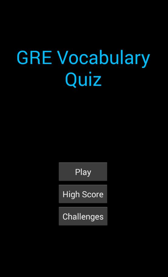 GRE Vocabulary Quiz