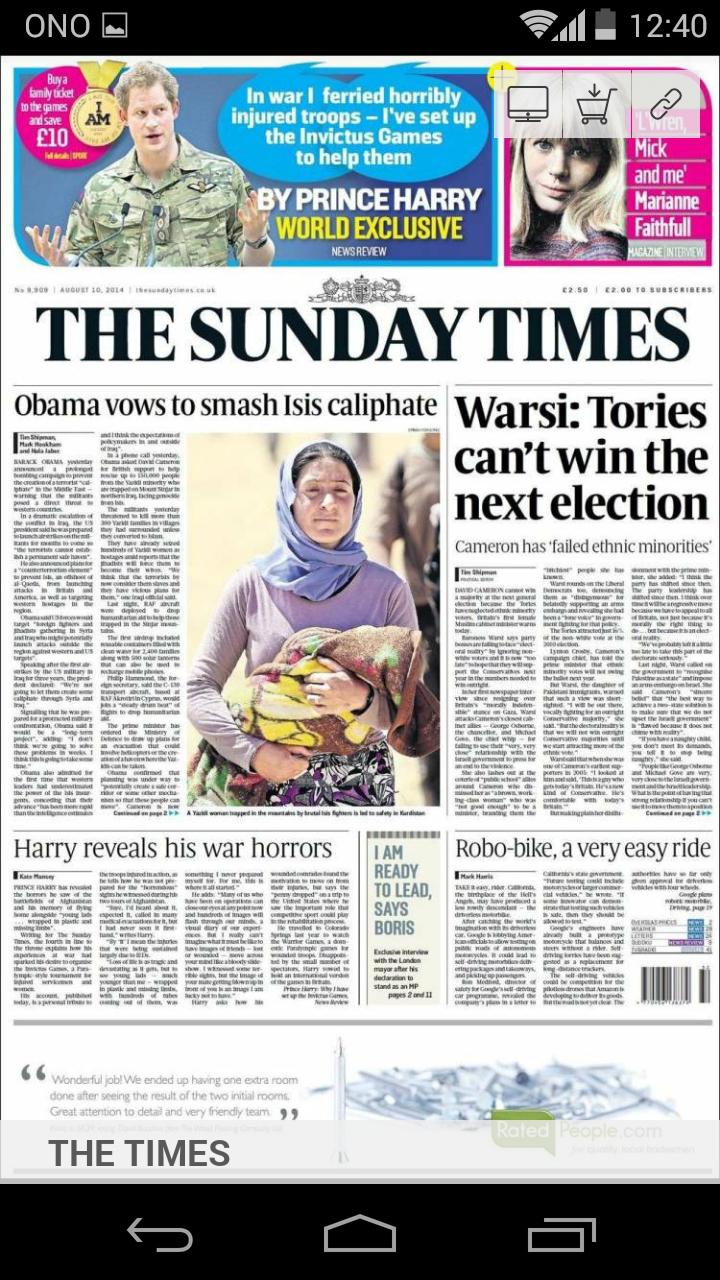 Daily newspaper covers