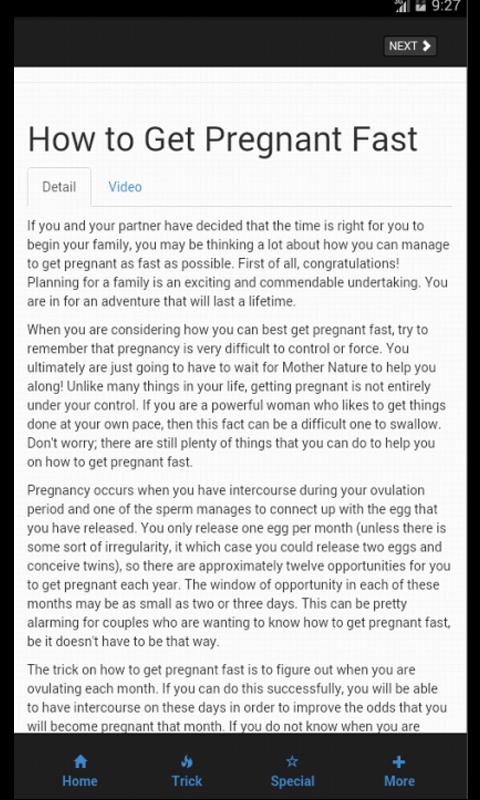 How To Get Pregnant Fast