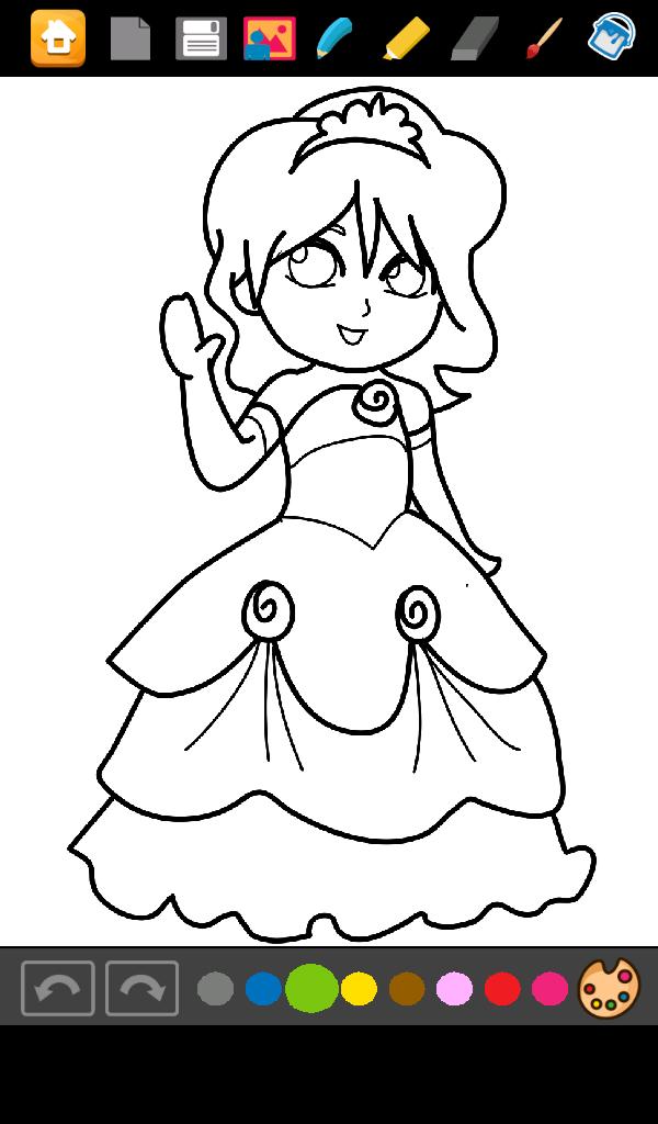 Princesses Coloring Book