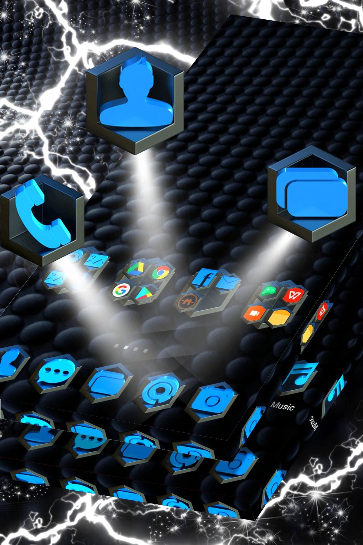 Simple Blue Launcher Theme