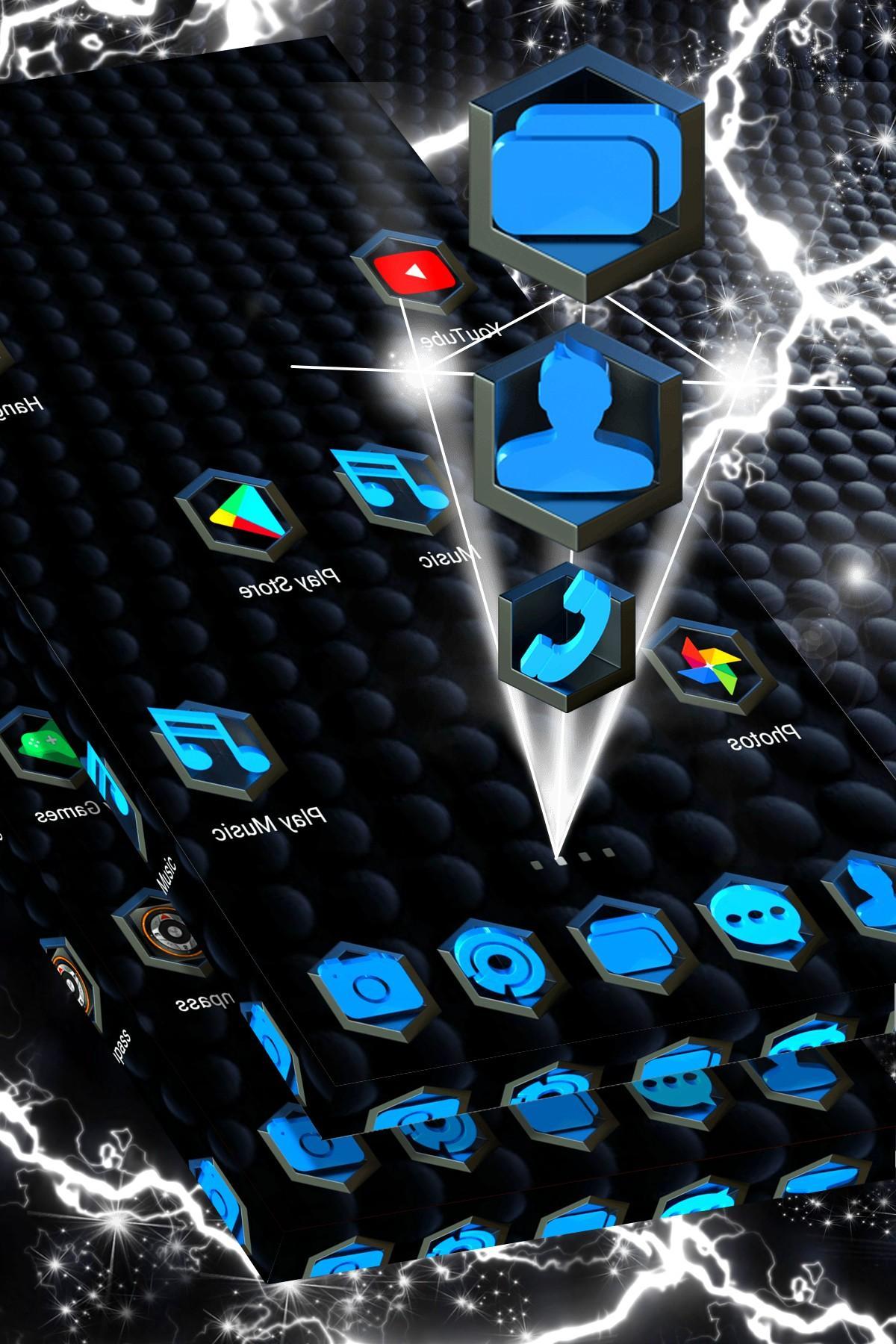 Simple Blue Launcher Theme