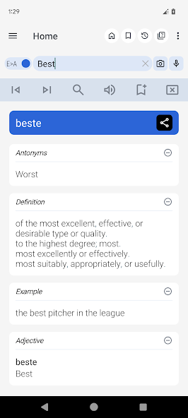 English Afrikaans Dictionary