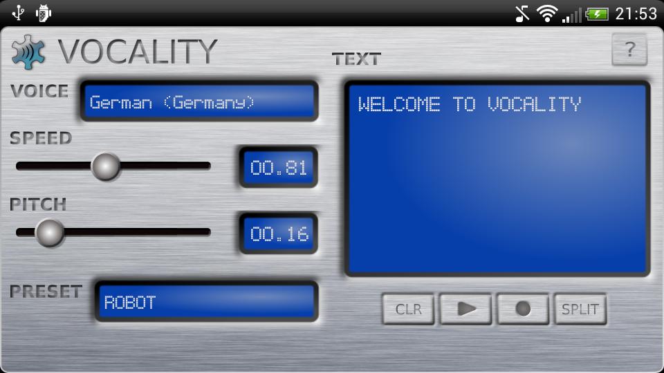 Vocality Text To Speech