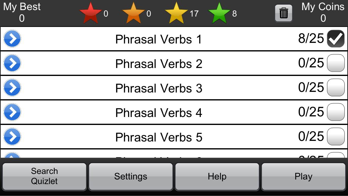 Phrase Maze Game for Quizlet