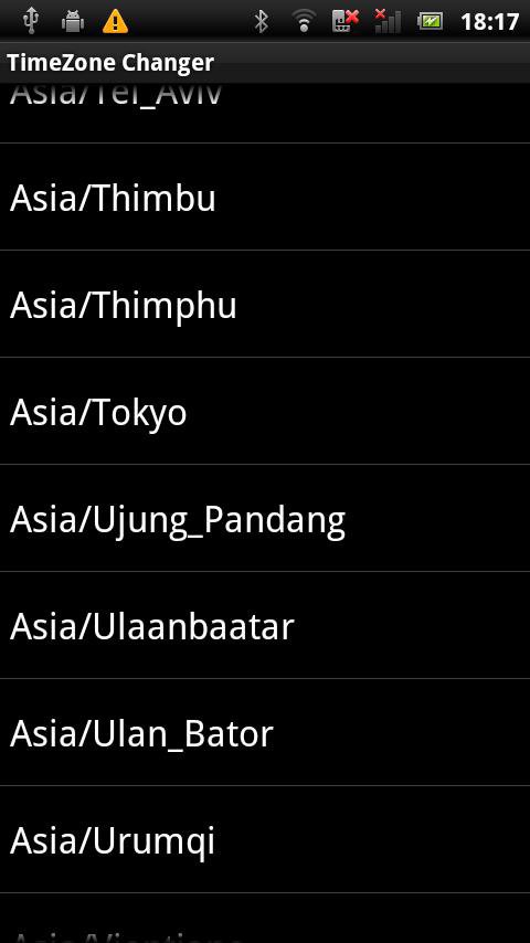 TimeZone Changer