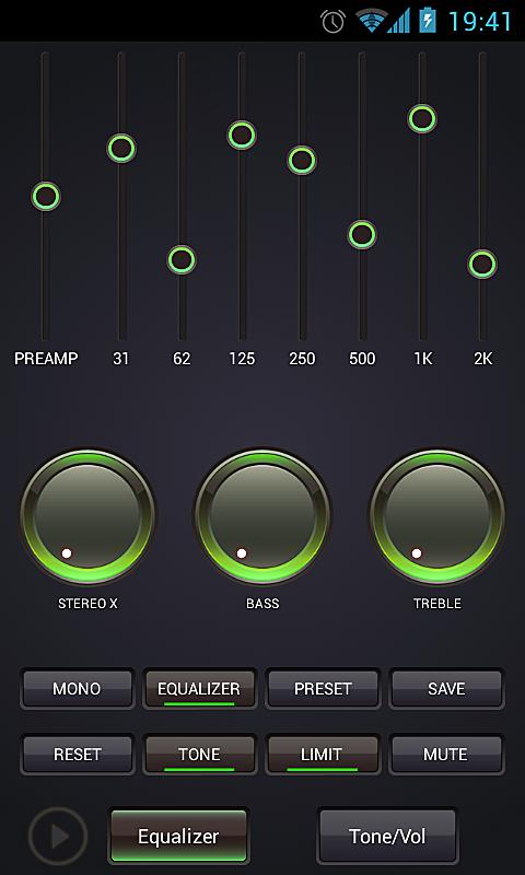 Poweramp Free Green Skin HD