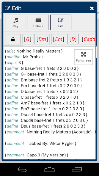 GuitarTapp ChordPro